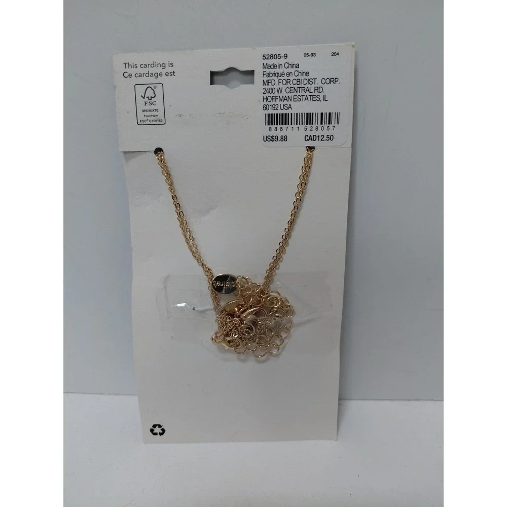 Claire's BFF Frog and Bear Glitter Filled Charm Necklace Set NEW